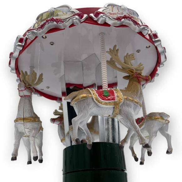 Mr. Christmas Animated Tree Topper-Carousel Christmas Decoration - Picture 4 of 12